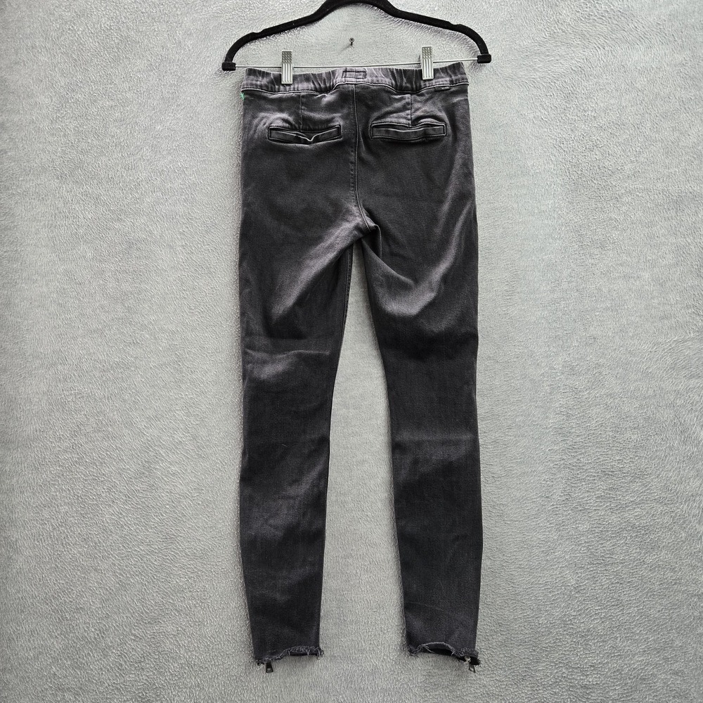 MOTHER Women Jeans 27 Denim Quickie Looker Ankle Fray Devil In The Making Goth - Picture 12 of 12